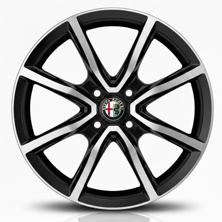 Cerchi Alfa Romeo Mito 15 Mak Milano4 Nero Diamantati*