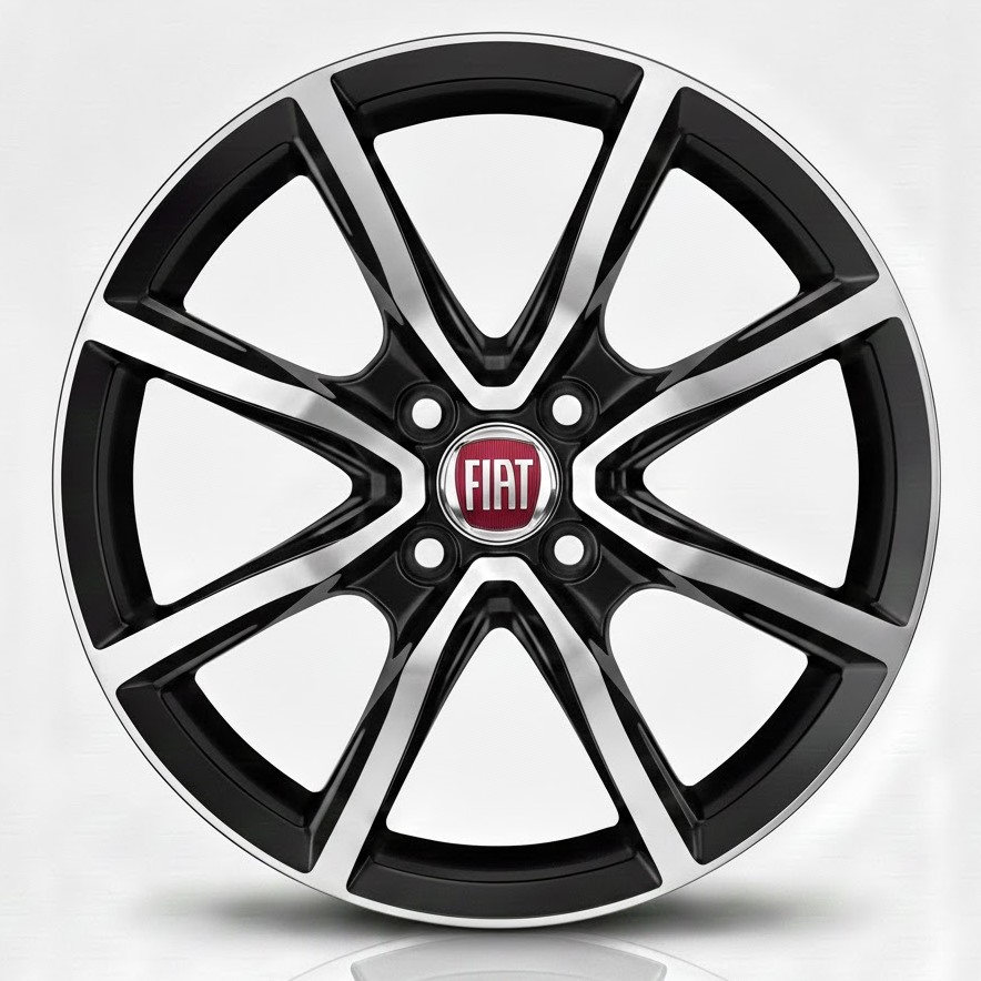 Cerchi Fiat Punto 15 Mak Milano4 Nero Diamantati*