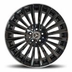 Cerchi in lega Mercedes CLK E GLC SLK 19 ELITE WHEELS EJ34 SPECTER BLACK LIP POLISHED