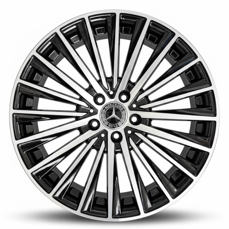 Cerchi in lega Mercedes CLK E GLC SLK 19 ELITE WHEELS EJ34 SPECTER BLACK POLISHED