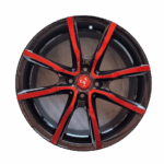 Cerchi in lega Abarth Grande Punto 17 Mak Milano4 Black and Red