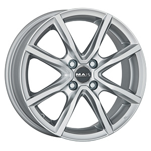 Cerchio in lega MAK MILANO4 diametro 15 SILVER 4x100 ET36