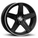 Cerchio in lega MAK LEWIS diametro 18 GLOSS BLACK MIRROR RING 5x112 ET40