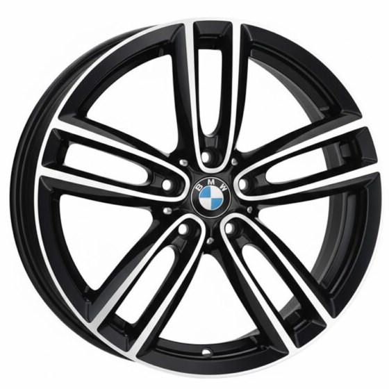 Cerchio in lega MAK OXFORD diametro 18 BLACK MIRROR 5x112 ET51*