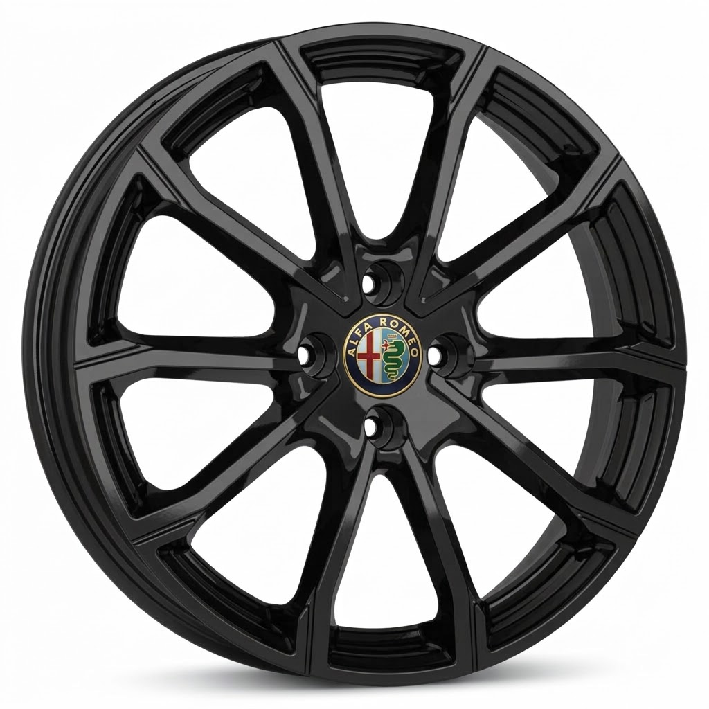 Cerchio in lega MAK DaVinci diametro 16 GLOSS BLACK 4x108 ET32* Alfa Romeo Junior Cerchio in lega MAK DaVinci diametro 16 GLOSS BLACK 4x108 ET32* Alfa Romeo Junior