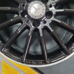Cerchi in lega Classe A 18 Originali Mercedes Nero Lucido Bordo Diamantato - Image 2