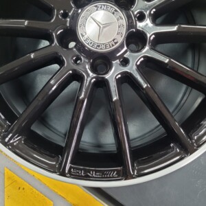 Cerchi in lega Classe A 18 Originali Mercedes Nero Lucido Bordo Diamantato - Image 2