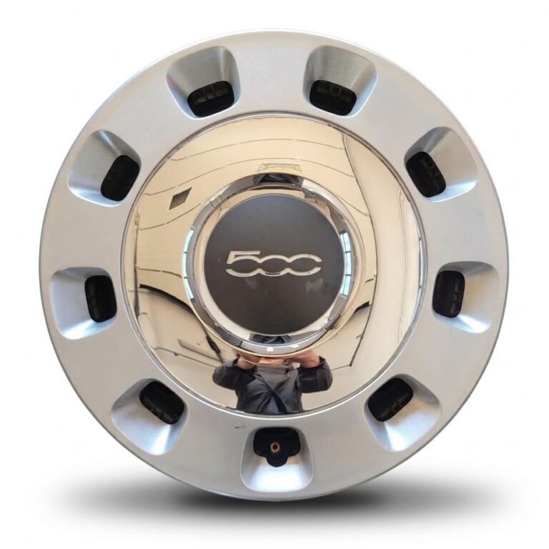 Cerchi in ferro con borchie cromate 14 Originali Fiat 500