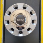 Cerchi in ferro con borchie cromate 14 Originali Fiat 500