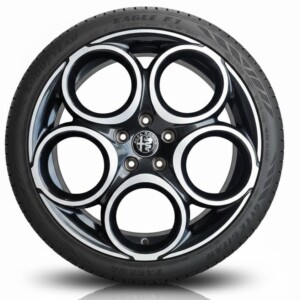 Cerchi Tonale 18 Originali Alfa Romeo Antracite Diamantato e Pneumatici Goodyear 235 50