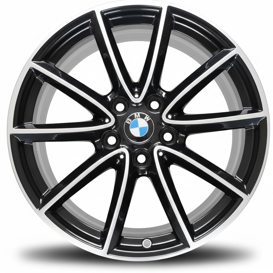 Cerchi Bmw X1 17 Originali Nero Lucido Diamantati1 Cerchi Bmw X1 17 Originali Nero Lucido Diamantati1