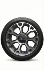 Cerchi 17 Fiat Originale F105 Antracite Diamantato e Pneumatici Saferich 225 45 - Image 2