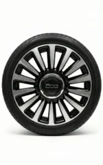 Cerchi 500L 16 Originali Fiat a Razze Nero Lucido Diamantato con Pneumatici Uniroyal Ms Plus 77 91H 205 55 - Image 2