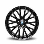 Cerchi BMW Serie 5 19 Mak Speciale Nero Lucido Bordo Diamantato - Image 2