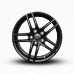 Cerchi Giulia 16 Originali Alfa Romeo a Doppie Razze Nero Lucido