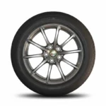 Cerchi Giulia 17 Originali Alfa Romeo a Raggi Bruniti e Pneumatici Michelin Primacy3 - Image 2