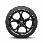 Cerchi Giulia 18 Alfa Romeo PSW Dubai Nero Lucido Diamantato e Pneumatici Pirelli SZ3 225 45 - Image 3