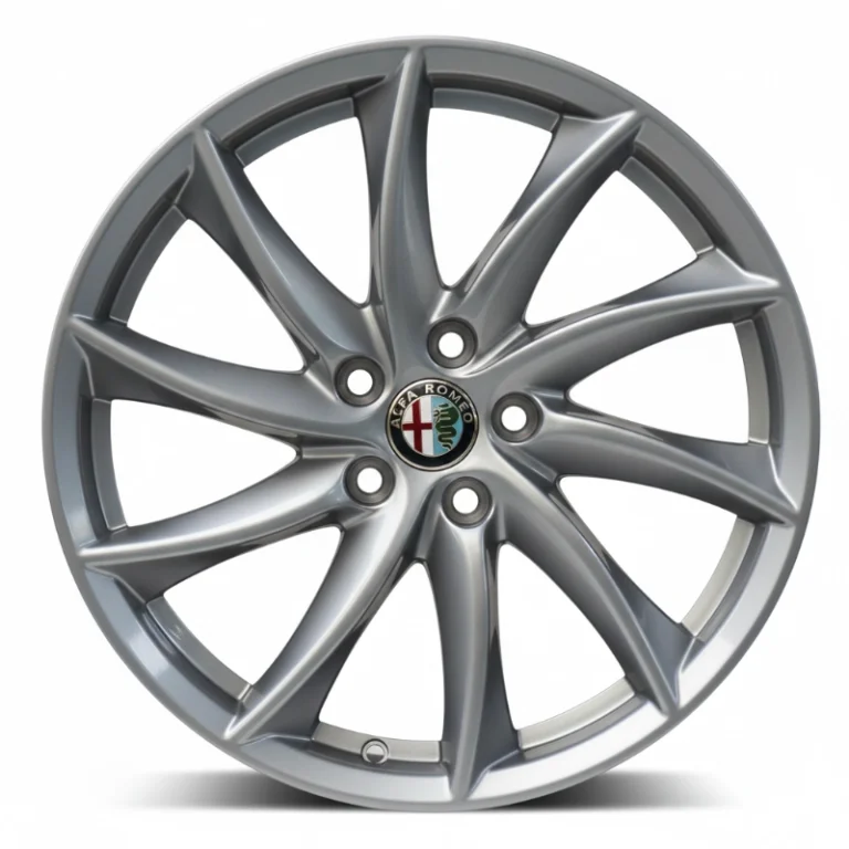 CERCHI IN LEGA 4WQ A TRUBINA ALFA ROMEO GIULIA 8x18 GRIGIO ORIGINALE