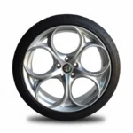 Cerchi Giulia Doppia Misura 19 Originali Alfa Romeo Silver Performance e Pneumatici Bridgestone S001 RFT 225 40 255 35 - Image 3