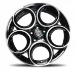 Cerchi Giulia Performance 19 Originali Alfa Romeo Nero lucido diamantato - Image 2
