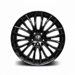 Cerchi Giulietta 18 Originali Alfa Romeo a Turbina Nero Semilucido Diamantato - Image 2