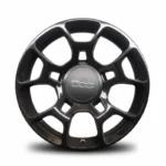 Cerchi in lega 500 16 Originale Fiat Nero Lucido - Image 2
