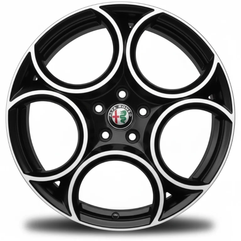 Cerchi in lega Alfa Romeo Stelvio 19 Originali Alfa Romeo Classico Nero Semilucido Diamantato