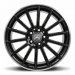 Cerchi in lega Classe A 18 Originali Mercedes Nero Lucido Bordo Diamantato - Image 10