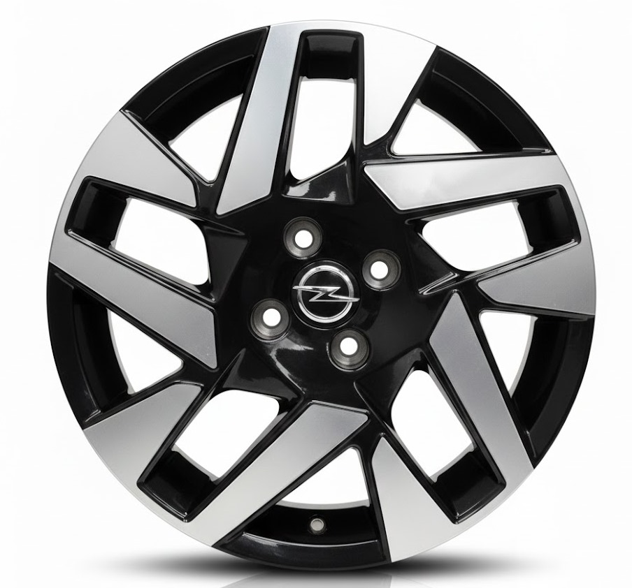 Cerchi Mokka 4x108 17 Originali Opel Nero Lucido Diamantato Cerchi Mokka 4x108 17 Originali Opel Nero Lucido Diamantato
