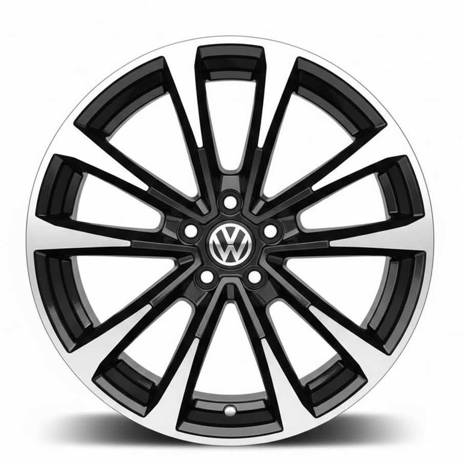 Cerchi VOLKSWAGEN Golf 18 Mak Main Nero Lucido Diamantato*