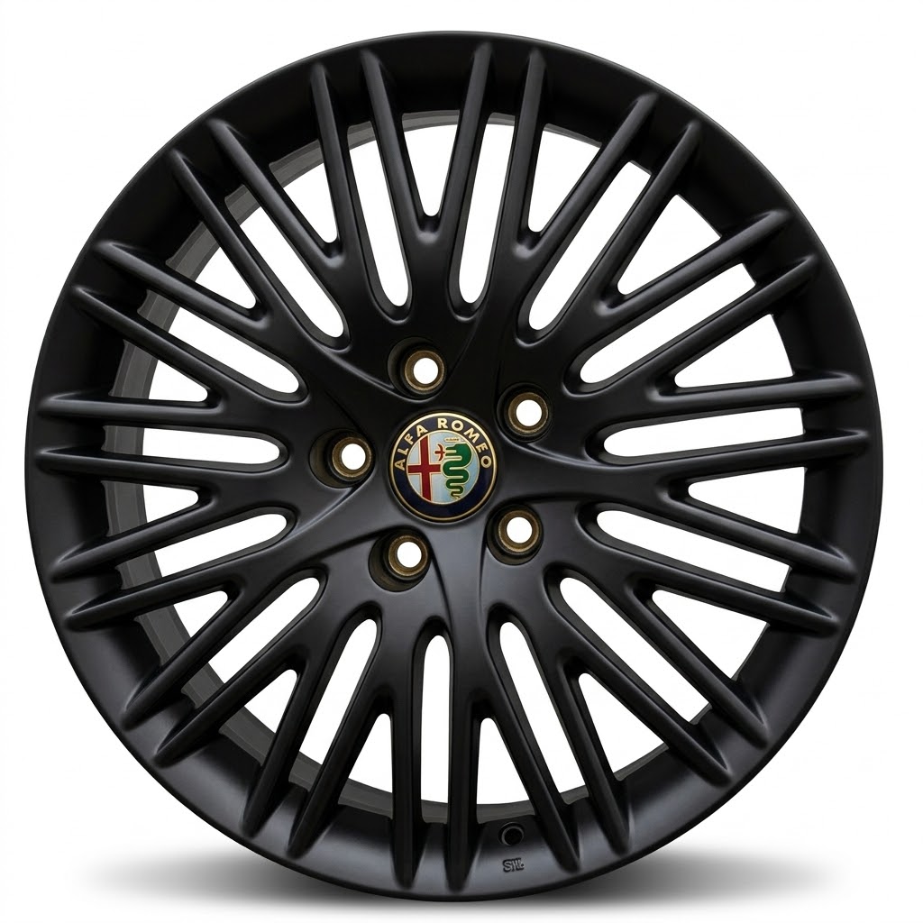 Cerchi Alfa Romeo 17 Originali BBS Nero Opaco Cerchi Alfa Romeo 17 Originali BBS Nero Opaco