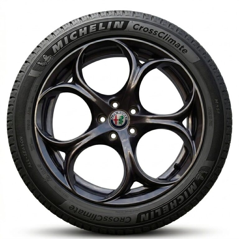 Cerchi in lega Stelvio 8X19 Originali Alfa Romeo Performance e Pneumatici Michelin Crossclimate 235 55