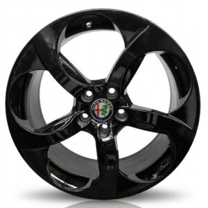 Cerchi Giulia da 18 Originali Alfa Romeo a 5 Fori Nero Lucido