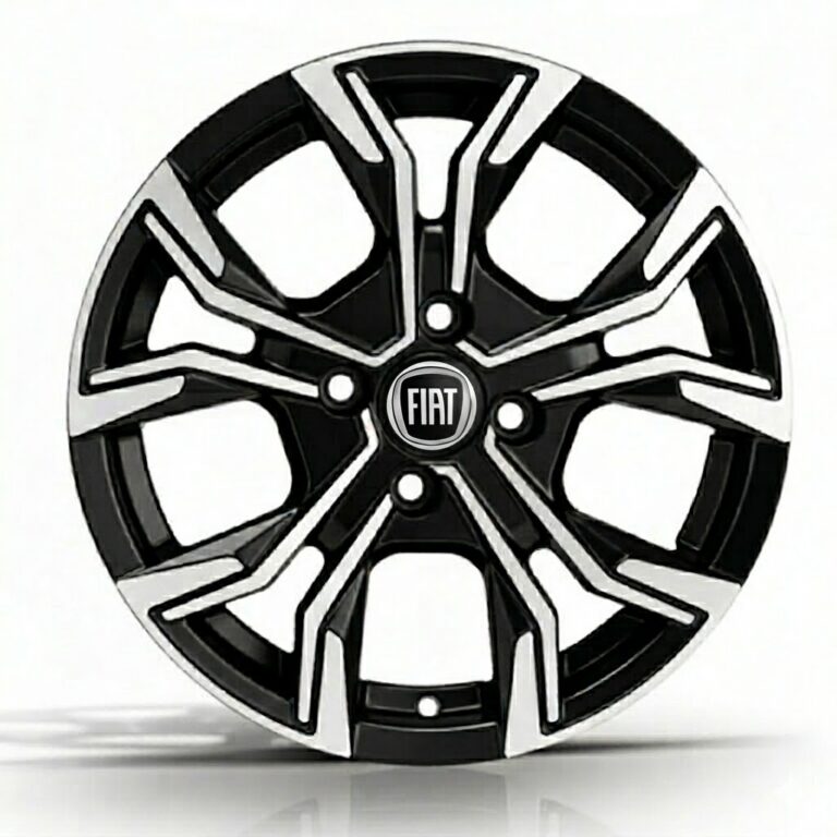 Cerchi ELITE WHEELS EJ12 Vigor 4x108 16 ET25 Nero Lucido Diamantato FIAT 600