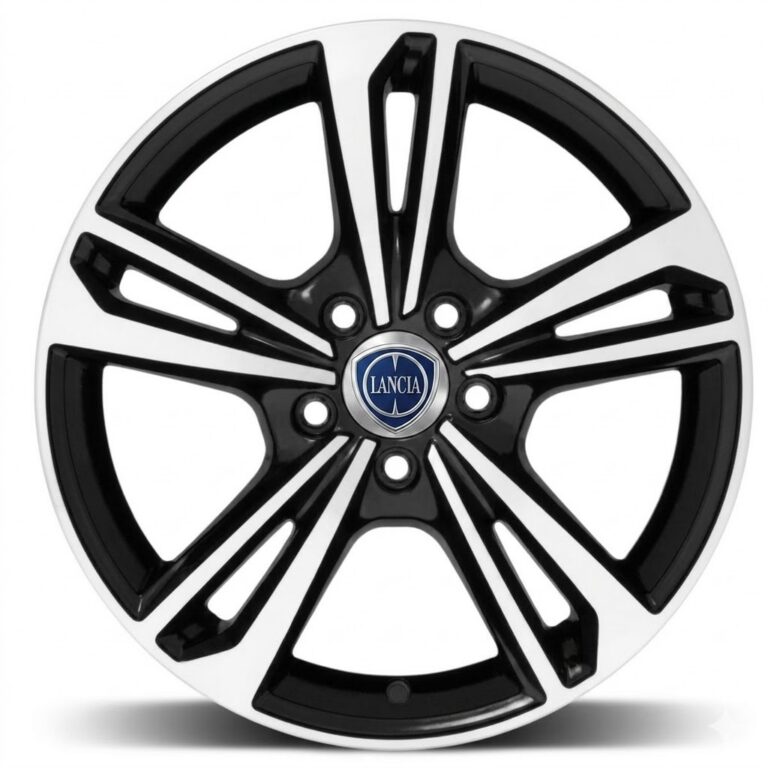 Cerchio in lega MAK EMBLEMA diametro 16 BLACK MIRROR 4x108 ET25 Nuova Lancia Ypsilon