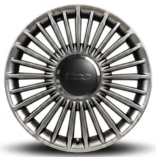 Cerchi in lega 500E 16 Originale Fiat SPORT Matt Grey