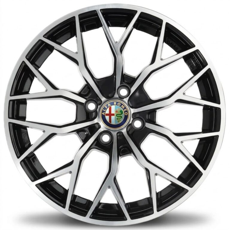Cerchi ELITE WHEELS ViperX 4x108 17 Alfa Junior Nero Lucido Diamantato