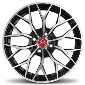 Cerchi ELITE WHEELS ViperX 4x108 17 Citroen Nero Lucido Diamantato