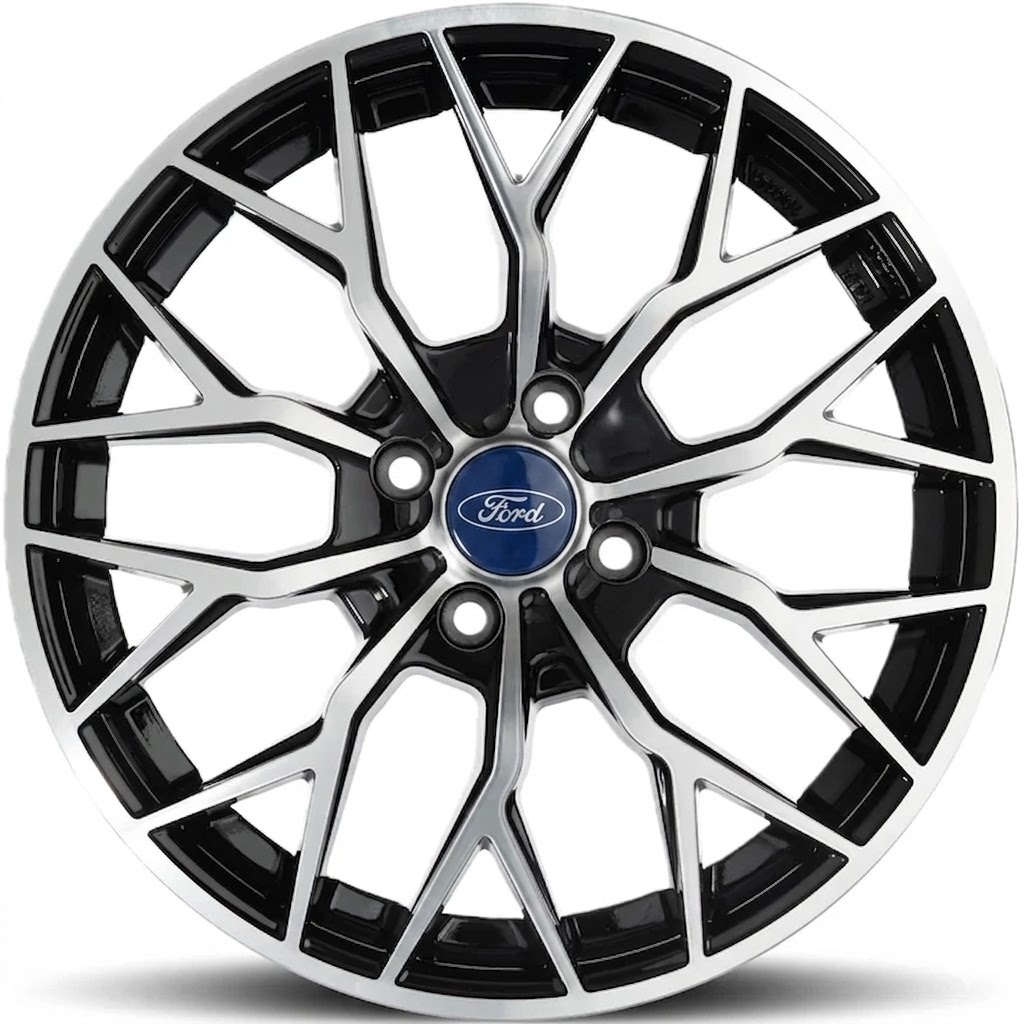 Cerchi ELITE WHEELS ViperX 4x108 17 Ford Nero Lucido Diamantato Cerchi ELITE WHEELS ViperX 4x108 17 Ford Nero Lucido Diamantato