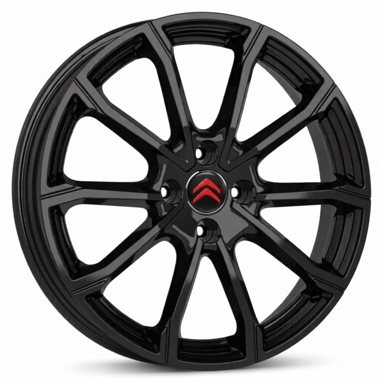 Cerchio in lega MAK DaVinci diametro 16 GLOSS BLACK 4x108 ET32* Citroen C3 - C4