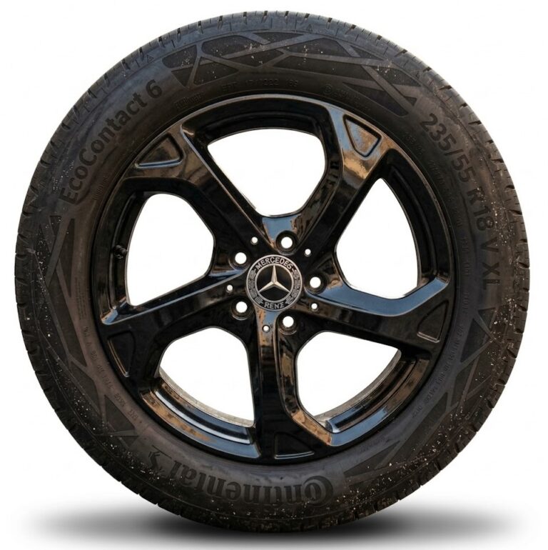 Cerchi GLA 18 Originali Mercedes Nero Lucido e Pneumatici Continental Ecocontact6 235 55